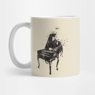 Vintage Piano Shattered Mug